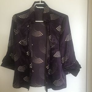 Purple Satiny Blouse